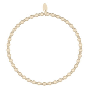A stretchable yellow gold plated 925 bracelet