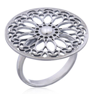 A wholesale 925 silver mandala ring