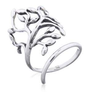 A 925 silver tree branch ring