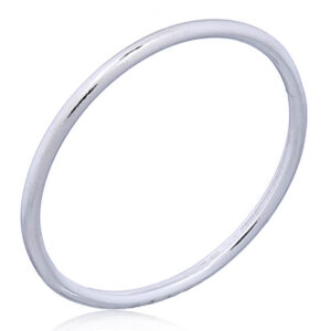 A round wire 925 silver stacking ring