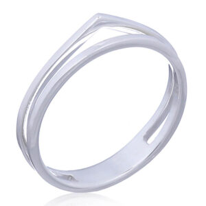 An adorable one side top up sterling silver ring