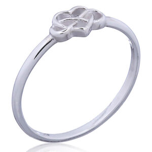A 925 infinity celtic heart ring