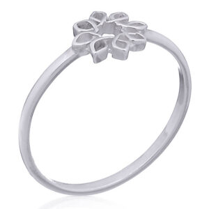 A sunflower 925 sterling silver knot ring