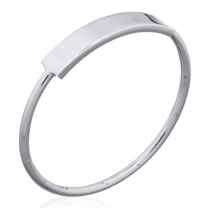 A square plate on top 925 sterling silver stackable ring