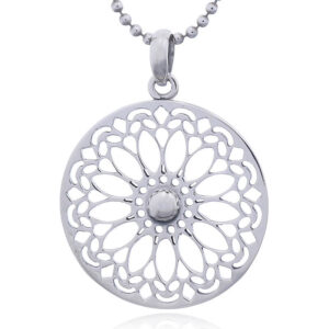 A wholesale 925 silver mandala pendant