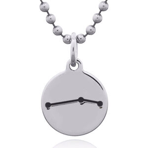 An aries star sign on sterling silver pendant