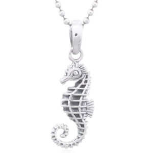 A seahorse 925 silver pendant