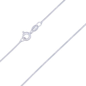 A 18 inch square box 925 silver chains