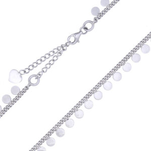 A sterling silver coin disc choker