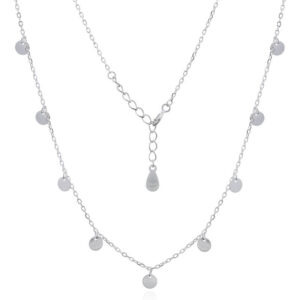 A 925 silver discs 925 chain necklace