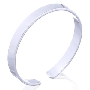 A sterling silver toe ring plain bright silver shine