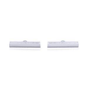 A pair of dainty 925 silver stud bar earrings