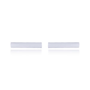 A pair of 925 silver square bar stud earrings