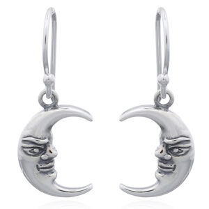 A pair of mr. moon 925 silver dangle earrings
