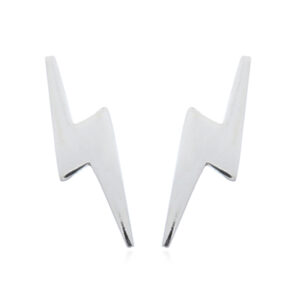 A pair of brilliant thunder 925 silver stud earrings