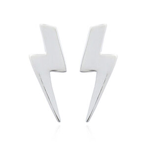 A pair of 925 silver sharped thunder stud earrings