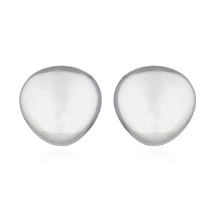 A pair of silver plain triangle with smooth angles 925 silver stud earrings