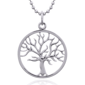 A sterling silver tree of life pendant