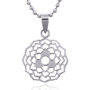 A crown chakra 925 silver pendant
