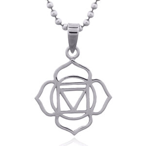 A root chakra sterling silver pendant