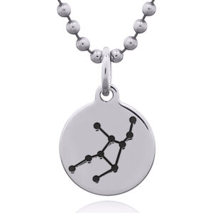 A virgo star sign on sterling silver pendant