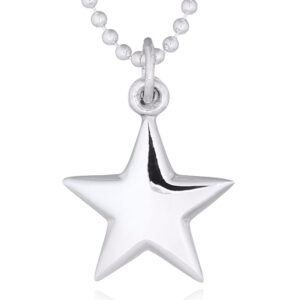 A classic lucky star sterling silver pendant