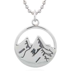 A volcanos of australia in sterling silver pendant