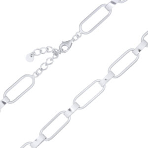 A sterling silver capsule wire work choker necklace