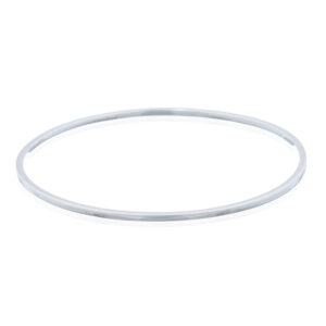 A square wire 925 silver round bangle