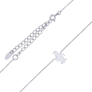 A penguin 925 silver chain necklace