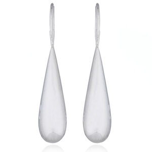 A pair of classic 925 silver teardrop earrings