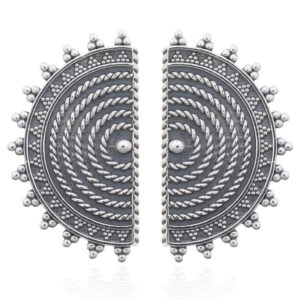 A pair of sterling silver vintage bohemian 925 silver stud earrings