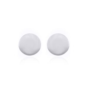 A pair of 4 mm sterling silver ball stud earrings