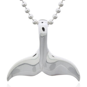 A whale tail pendant sterling silver 925