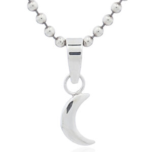 A the little moon 925 sterling silver pendant