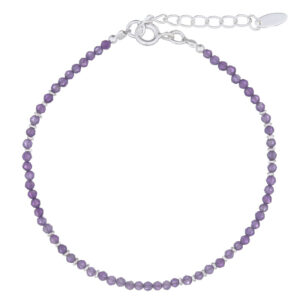A simply elegant amethyst bracelet 925 silver