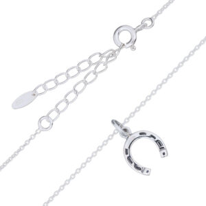 A lucy horseshoe sterling silver necklace