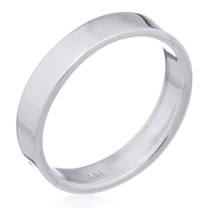 A handcrafted 925 sterling silver band ring minimalistic design