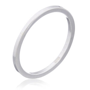 A plain 925 sterling silver stack ring high polish