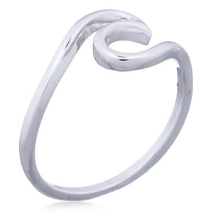 A 925 silver ocean wave ring