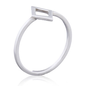 A open diamond 925 sterling silver ring