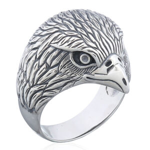 An adorable eagle 925 silver ring