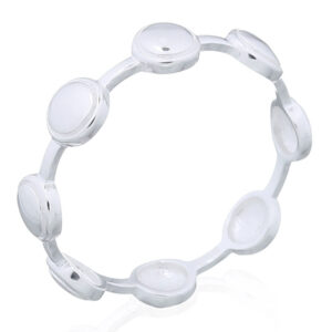 A circle wheels linked 925 silver ring