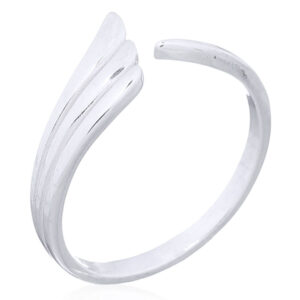 A fairy tales feather in 925 silver ring