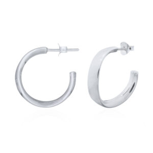 A pair of 925 sterling silver classic twisted stud earrings