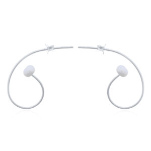 A pair of freshwater pearl in 925 sterling silver wire stud earrings