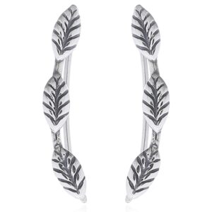 A pair of leaf tribal style ear lines 925 silver