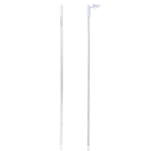 A pair of snake chains stick sterling silver stud earrings