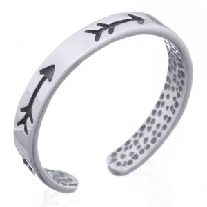 A double fletch arrows 925 silver toe ring