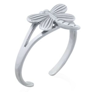 A tiny dragonfly 925 sterling silver toe ring